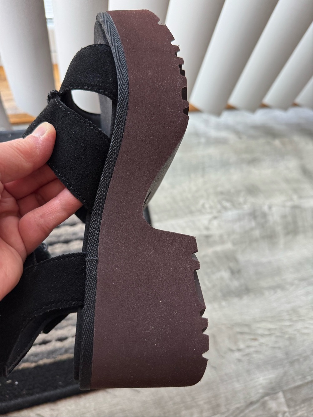UGG New Heights Ankle Strap Heeled Platform Sandals - Picture 8 of 12
